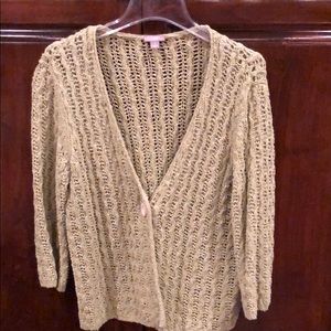 Lime j.jill cardigan/sweater